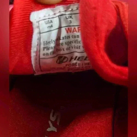 Heelys Skate Shoe Red Force Sneaker Wheeled Low Top SZ Youth 4 - Picture 14 of 14